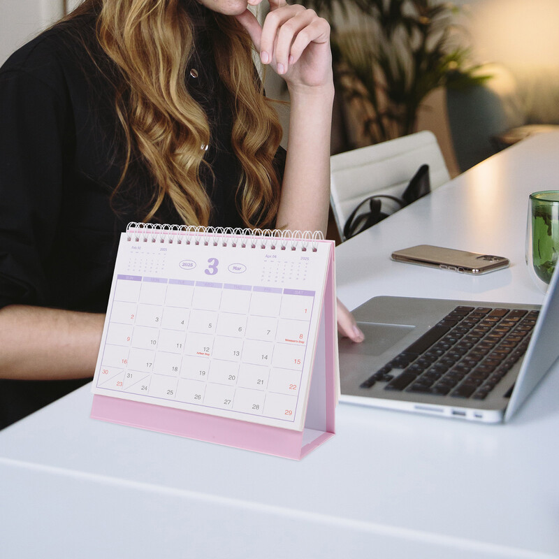 Sülearvuti ingliskeelne versioon Lauakalender Advendikalendrid Seisva Paberi Mini Lihtne Kuu 2025