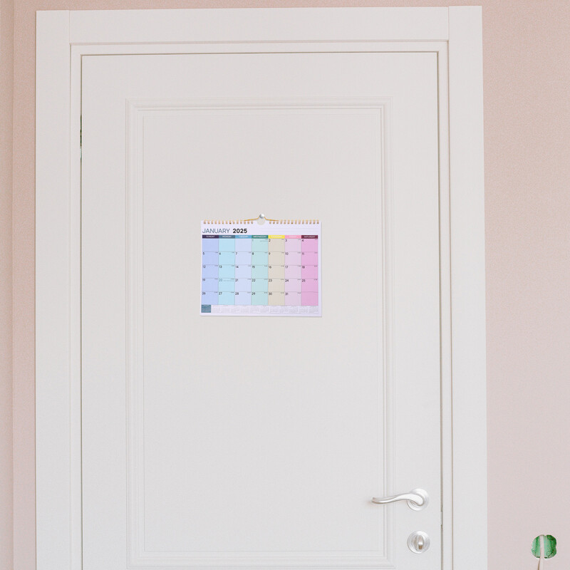 Календар за 2025 г. Офис консумативи за жени Стенно планиране Ежедневни календари Прост аксесоар за дома