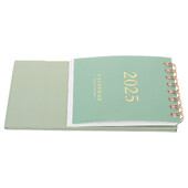 Stojeći kalendar za 2025. Mini stol, ukrasan tijekom dana Uredska radna površina na preklop