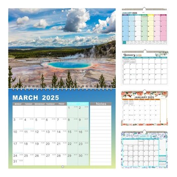 2025 Calendar for Wall 12 Months Calendar Αισθητική διακόσμηση τοίχου σπιτιού Ημερολόγιο τέχνης για Οργάνωση & Σχεδιασμό Σπίτι και Σχολείου