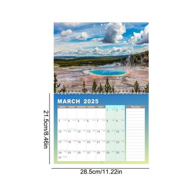 2025. aasta seinakalender 12 kuu kalender Esteetiline kodu seinakaunistuse kunsti kalender kodu ja kooli jaoks Korraldamine ja planeerimine