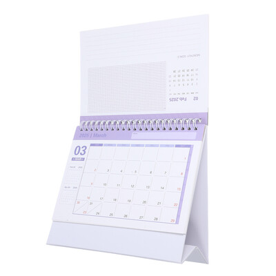 2025 m. stalinis kalendorius Biuro reikmenys Priedai, stovintys buitinis mėnesinis stalviršis Dekoratyvinis kritimas virtuvės sieniniams laikrodžiams