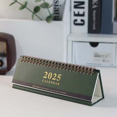 Настолен стоящ календар 2025 Настолен малък месечен планер Маса Офис Мини Настолен график Стенен Ежедневен декоративен