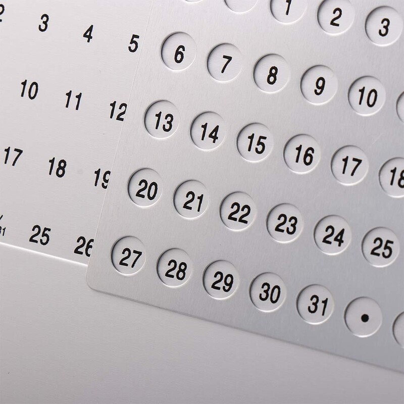 Super unikatan kućni engleski stolni dekor Uredski materijal Metalni kalendar 100 godina vječni kalendar Izdržljiv