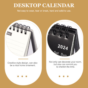 2024 Mini Desk Calendar Clear prints Διακοσμητικά τραπεζιού Εβδομαδιαία επιλογή δώρου 2025 Χαρτί γραφείου Αγγλική εκτύπωση απλού στιλ