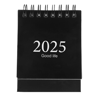 2025 Настолен календар Декоративен месечен малък график Стоящ хартиен офис мини