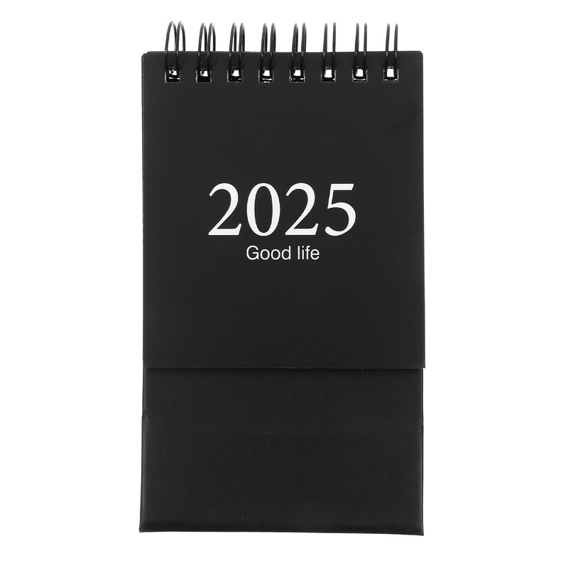 2025 Настолен календар Декоративен месечен малък график Стоящ хартиен офис мини