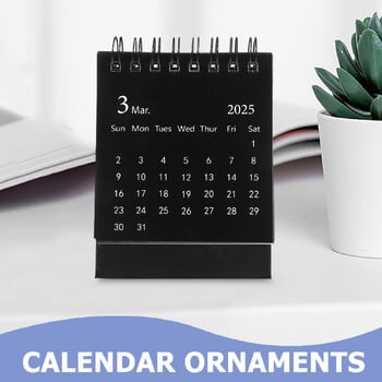 Calendar Mini Desk Office Advent Calendars Πρόγραμμα 2024 Paper Flip Διακοσμητικό Μηνιαίο