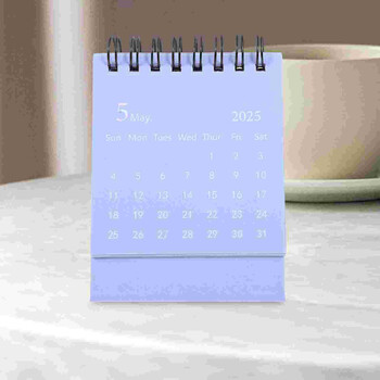 Calendar Mini Desk Office Advent Calendars Πρόγραμμα 2024 Paper Flip Διακοσμητικό Μηνιαίο