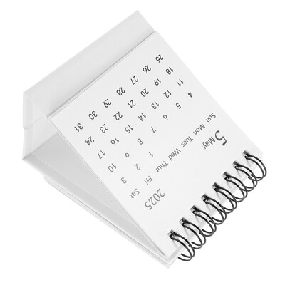 Calendar Mini Birou Birou Calendare de Advent Program 2024 Hârtie Decorativă Lunar