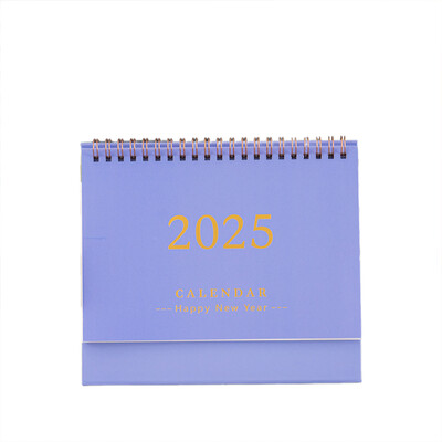 Mažas 2024–2025 m. stalinis kalendorius, 2024–2025 m. nuolatinis apverčiamas stalinis kalendorius – metalinis dviejų laidų rišamasis stalinis kalendorius