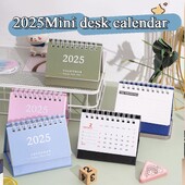 2025 Английски мини настолен календар Офис канцеларски материали Настолен календар Джобен преносим календар Ежедневни бележки Календар Планер