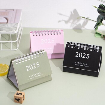 2025 Αγγλικά Mini Desk Calendar Προμήθειες γραφείου Επιτραπέζιο Ημερολόγιο Pocket Φορητό Ημερολόγιο Ημερήσιο Υπόμνημα Σχεδιασμός Ημερολογίου