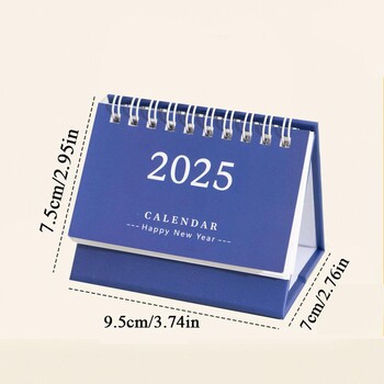 2025 Αγγλικά Mini Desk Calendar Προμήθειες γραφείου Επιτραπέζιο Ημερολόγιο Pocket Φορητό Ημερολόγιο Ημερήσιο Υπόμνημα Σχεδιασμός Ημερολογίου