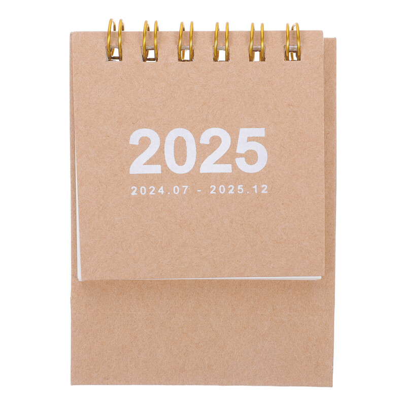 2025 Настолен календар Офис за настолен работен декор Бележка Стояща малка украса за рожден ден Момиче 2024-2025 Декоративна ежедневна употреба