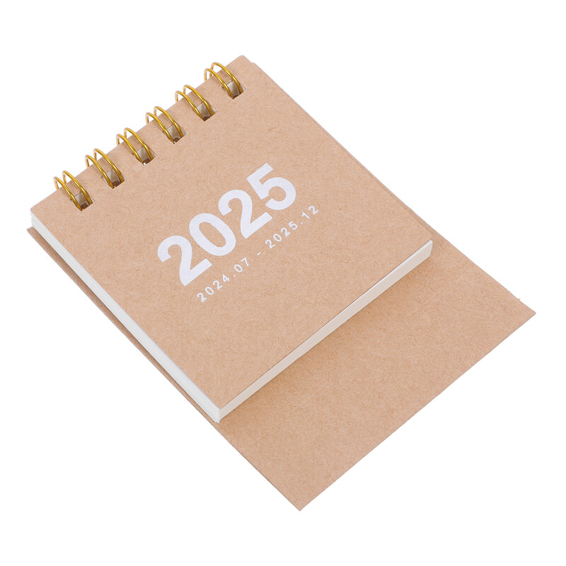 2025 Настолен календар Офис за настолен работен декор Бележка Стояща малка украса за рожден ден Момиче 2024-2025 Декоративна ежедневна употреба