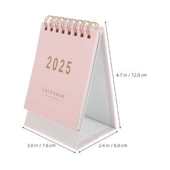 Flip Calendar for Classroom 2025 Desk Mini Office Simple Easel Green Paper Advent