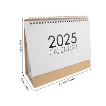 2025 Desktop Calendar Flip Calendar Desk Επιτραπέζιο Ημερολόγιο Student Stationery Monthly Planner Desk Μηνιαίο ημερολόγιο Διακόσμηση