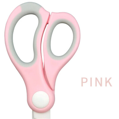 Beebitoiduveskid keraamilised käärid, kaasaskantavad imiku toitmisabi käärid lõikekarbiga Lastele tarvikud tervise parandamiseks imikute lauanõud