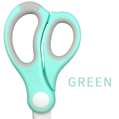 Beebitoiduveskid keraamilised käärid, kaasaskantavad imiku toitmisabi käärid lõikekarbiga Lastele tarvikud tervise parandamiseks imikute lauanõud