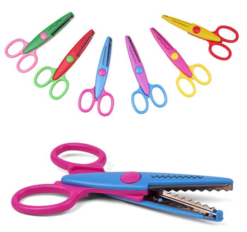 Creative Scissors Paper Pinking Scrapbook Handmade Cut Photo Scissor Diary Craft Album DIY Kid Shear School Supplies