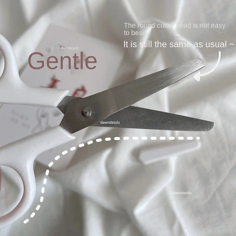 Mini škare u bijeloj boji INS Style prijenosni rezač s oštricama od nehrđajućeg čelika za ručni rad papira Uredski poklon za školu