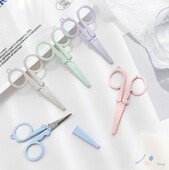 Foarfece pliabile drăguțe Mini Morandi tăietor de hârtie Cuțit portabil Deschizător de plicuri Instrumente de artă făcute manual pentru școală Rechizite de birou