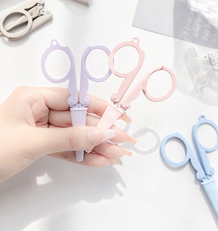 Foarfece pliabile drăguțe Mini Morandi tăietor de hârtie Cuțit portabil Deschizător de plicuri Instrumente de artă făcute manual pentru școală Rechizite de birou