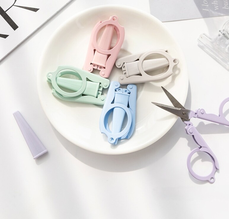 Foarfece pliabile drăguțe Mini Morandi tăietor de hârtie Cuțit portabil Deschizător de plicuri Instrumente de artă făcute manual pentru școală Rechizite de birou