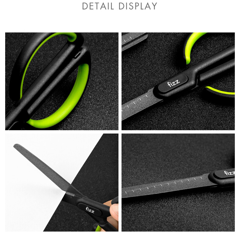 Fizz 6 boja protiv prianjanja s škarama za kućanstvo ured škola nožnicy protiv hrđe ručne škare za DIY samoljepljiva traka papir kućna umjetnost