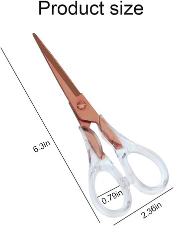 Clear Acrylic Scissors 6,5\