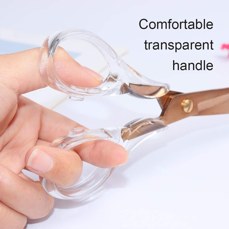 Skaidrios akrilo žirklės, 6,5 colio, profesionalios biuro žirklės, skirtos namų mokyklai, biuro stalo priedai, raštinės reikmenys