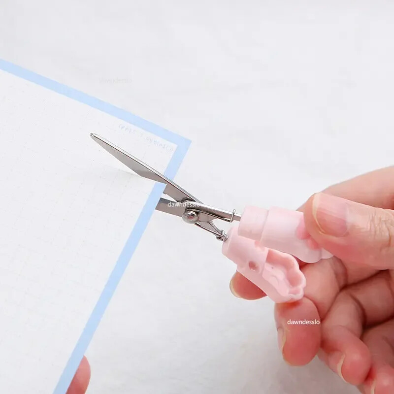Mielos daugiafunkcinės nerūdijančio plieno rankinės žirklės Mini nešiojamos Kawaii Cat Paw Art žirklės mokyklos raštinės reikmenys Naujovė