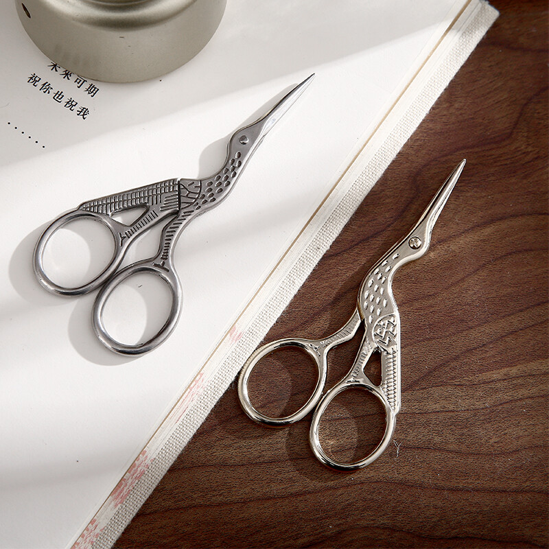 Mr.paper Antikvarinės gandras siuvimo meno žirklės, pagamintos iš nerūdijančio plieno, tinkamos kasdieniam kirpimui.