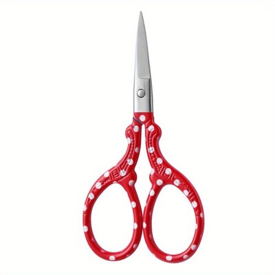 1 бр първокласни ножици за бродиране 3,58 инча - щъркелови ножици от неръждаема стомана за изработка, шиене и ежедневна употреба