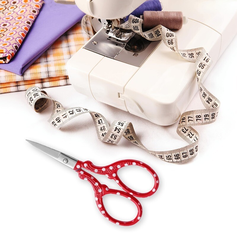 1 бр първокласни ножици за бродиране 3,58 инча - щъркелови ножици от неръждаема стомана за изработка, шиене и ежедневна употреба