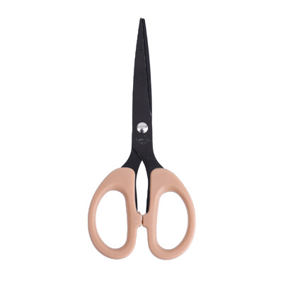 1 бр. Черни офис ножици 6,1-инчова остра ножица Ножица с ножове от неръждаема стомана Права ножица с ABS дръжка за всички цели