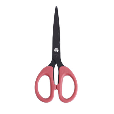 1 бр. Черни офис ножици 6,1-инчова остра ножица Ножица с ножове от неръждаема стомана Права ножица с ABS дръжка за всички цели