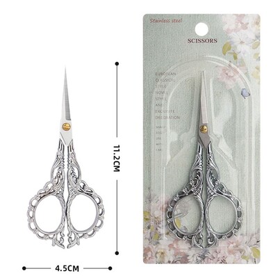 Väikesed terava otsaga käärid käsitöötööriistad roostevabast terasest õmbluskäärid, multifunktsionaalsed virsikuõie nikerdamiseks kirjatarvete käärid