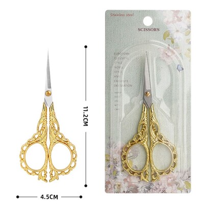 Väikesed terava otsaga käärid käsitöötööriistad roostevabast terasest õmbluskäärid, multifunktsionaalsed virsikuõie nikerdamiseks kirjatarvete käärid