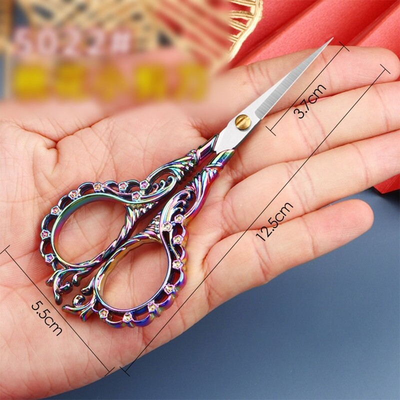 Väikesed terava otsaga käärid käsitöötööriistad roostevabast terasest õmbluskäärid, multifunktsionaalsed virsikuõie nikerdamiseks kirjatarvete käärid