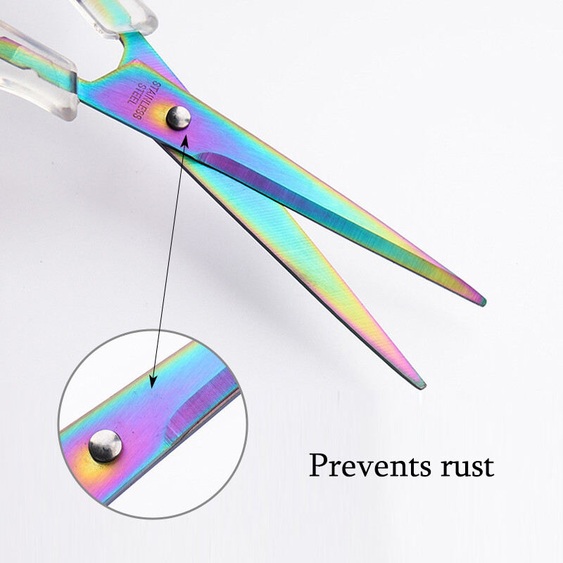 1 kom uredskih škara, škara s prozirnom drškom protiv hrđe, ručno rađenih uredskih pribora za kućanstvo, rezanja papira ZS-17