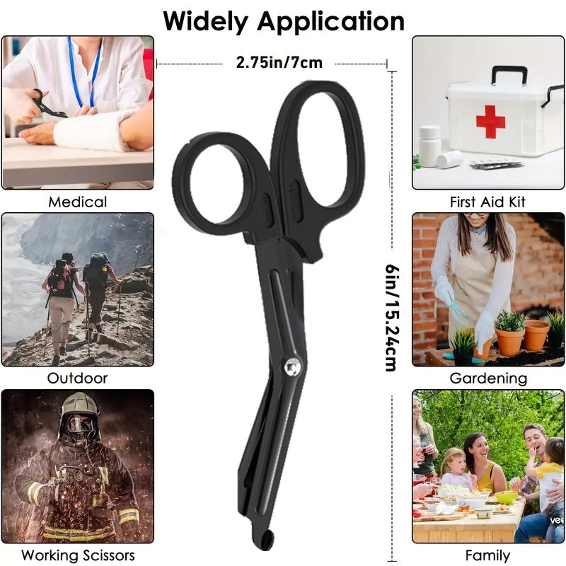 3 tk traumakäärid, sidemehoolduskäärid, esmaklassilise titaankattega mittenakkuva teraga käärid õendusüliõpilaste teenuste jaoks