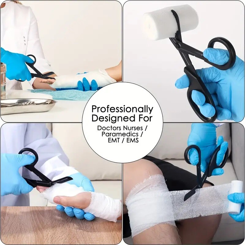 3 tk traumakäärid, sidemehoolduskäärid, esmaklassilise titaankattega mittenakkuva teraga käärid õendusüliõpilaste teenuste jaoks