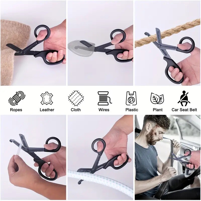 3 tk traumakäärid, sidemehoolduskäärid, esmaklassilise titaankattega mittenakkuva teraga käärid õendusüliõpilaste teenuste jaoks