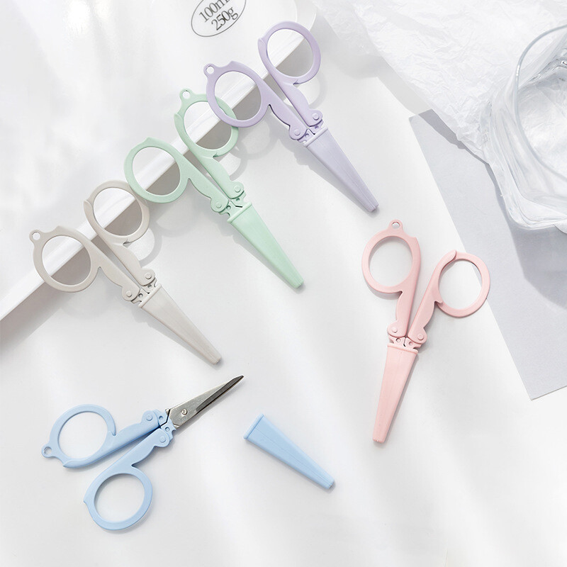 Mielos sulankstomos žirklės Mini Morandi popieriaus pjaustyklės peilis nešiojamasis vokų atidarytuvas „pasidaryk pats“ rankų darbo meno įrankiai mokyklos biuro reikmenys