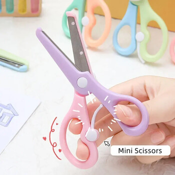 1 τεμ. Kawaii Scissors Κορεατική μόδα χαριτωμένα κινούμενα σχέδια Ζώων γραφικής ύλης Ψαλίδι DIY λεύκωμα κοπής χαρτί ψαλίδι Μαθητικές προμήθειες