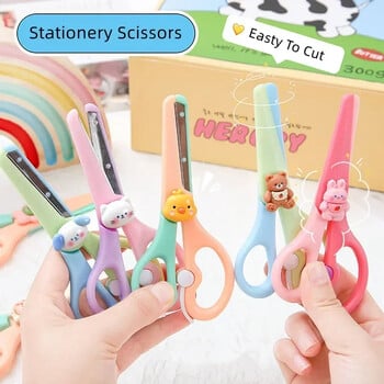 1 τεμ. Kawaii Scissors Κορεατική μόδα χαριτωμένα κινούμενα σχέδια Ζώων γραφικής ύλης Ψαλίδι DIY λεύκωμα κοπής χαρτί ψαλίδι Μαθητικές προμήθειες