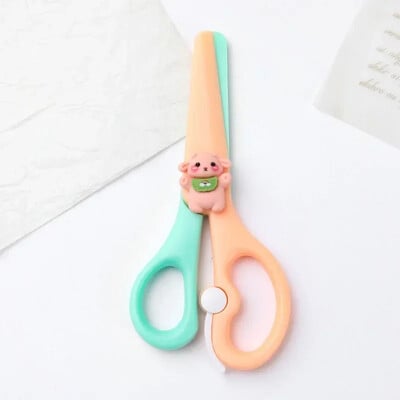 1 buc Foarfece Kawaii Moda coreeană Foarfece de papetărie cu animale drăguțe din desene animate DIY Foarfece pentru hârtie de tăiat pentru album de însemnări