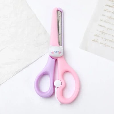 1 buc Foarfece Kawaii Moda coreeană Foarfece de papetărie cu animale drăguțe din desene animate DIY Foarfece pentru hârtie de tăiat pentru album de însemnări